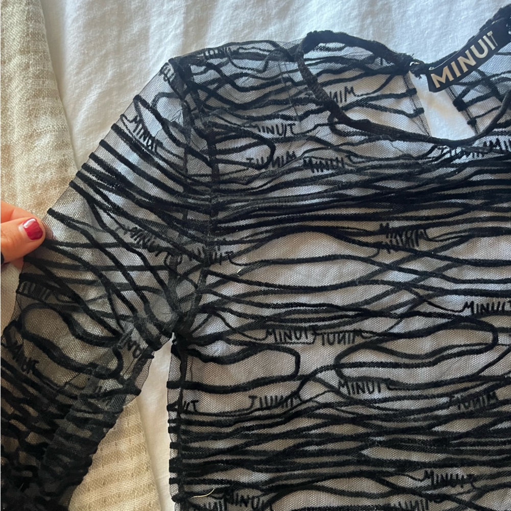 NWT MINUIT sheer body suit